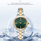 CURREN Simple Round Dial Fashion Dress Quartz Watches for Ladies with Stainless Steel Bracelet Luxury Wristwatches