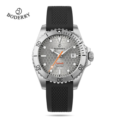Boderry Titanium Diver Watch Automatic Mechanical Wristwatch Mens For Seiko Sport 200M Waterproof Luxury Watches With Free Gift
