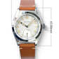 Baltany Bubbleback Dress Watches Subdial IPG Bezel Leather Gold Hands Sapphire Crystal Stainless Steel VD78 Quartz Wristwatches