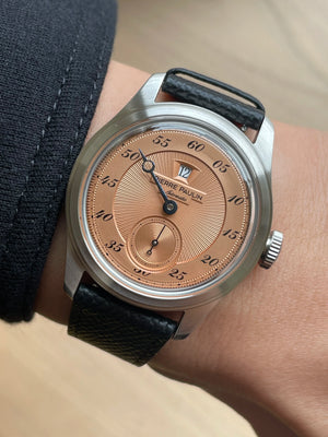 Spot goods NEW Pierre Paulin Jumping Hour Men Watch Green Dial Automatic St17 Mechanical Watch Vintage Date Window 38mm