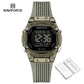 NAVIFORCE Women Watch Luxury Polygon Dial Elegant Comfortable 50M Waterproof Silicone Band Fashion Women Gift Electronic Watches