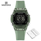 NAVIFORCE Women Watch Luxury Polygon Dial Elegant Comfortable 50M Waterproof Silicone Band Fashion Women Gift Electronic Watches