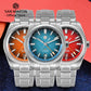 San Martin New 39mm Enamel JianZhan GMT Miyota 9075 Watch Luxury Gada Men Automatic Mechanical Dress Watch Chinese Style SN0144