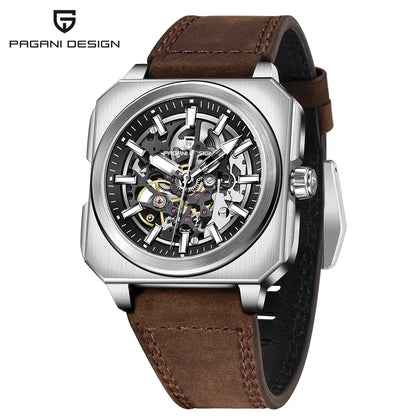 2024 PAGANI DESIGN New 42MM Skeleton Men's Mechanical Watch Luxury Sapphire Glass Automatic Watch 5ATM Waterproof Watch for Men