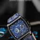 MEGIR Fashion Men Watch Chronograph Luxury Waterproof Military Wristwatch Leather Sport Quartz Date Week Clock Reloj Hombre 2204