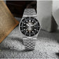 San Martin 40mm Enamel Spiral Dial Integrated Bracelet Men Diver Watch Miyota 9015 Automatic Mechanical Waterproof 200m SN0148