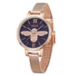 MEGIR Fashion Women Ladies Bracelet Quartz Female Watches Rose Steel Mesh Women Dress Diamond Wristwatch Clock Montre Femme