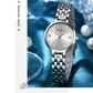 CURREN Luxury Women's Rhinestones Dial Quartz Watch Stainless Steel Band Stylish Elegant Ladies Wristwatches