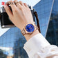 CURREN Designer Style Watch for Women Elegant 32mm Dial with Rhinestones Stainless Steel Band  Luxury Dress Ladies Wristwatch