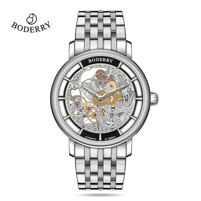 Boderry Watches Automatic Mechanical ELITE II Waterproof Sapphire Crystal Glass Wristwatches HANGZHOU CAL.5521 Movement For Men