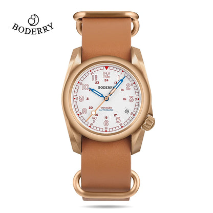 Boderry Field Watches Titanium Automatic Dive Wristwatch For Seiko Movement Sport 100M Waterproof Clock Military Watch for Men