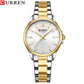 CURREN Fashion Brand Watches for Women Simple Casual Stainless Steel Bracelet Quartz Pointers Wristwatches Luminous Hands Clock