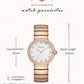 MEGIR Stainless Steel Strap Watches for Women Fashion Casual Quartz Wristwatch Diamond Dial Ladies Dress Clock Reloj Hombre 7010