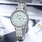 CURREN Fashion Brand Ladies Two Tone Watches Simple Quartz Waterproof Wristwatch for Women with Auto Date