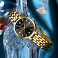 CURREN Luxury Women's Rhinestones Dial Quartz Watch Stainless Steel Band Stylish Elegant Ladies Wristwatches