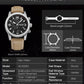 MEGIR Fashion Leather Watches for Men Quartz Wristwatch Waterproof Luminous Man Business Casual Chronograph Clock Date 2026