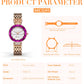 MEGIR Rhinestone Elegant Women Luxury Brand Watch Female Diamond Wristwatch Clock Ladies Sport Casual Watches Relogio Feminino