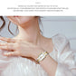 CURREN Luxurious Elegant Women's Watches Classic Rectangular Dial with Rhinestones Luminous Hands Waterproof