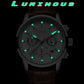 LIGE New Brown Leather Watch for Men Fashion Top Brand Luxury Men's Quartz Wristwatches Casual Waterproof Luminous Chronograph
