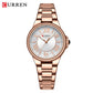 CURREN-Quartz Wristwatches for Women, Simple and Elegant Dial with Roman Numbers Design, Luminous Hands Clock