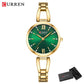 CURREN Luxury Brand Ladies Dress Wristwatch Waterproof Stainless Steel Strap Elegant Charming Dial with Rhinestones Women Watch
