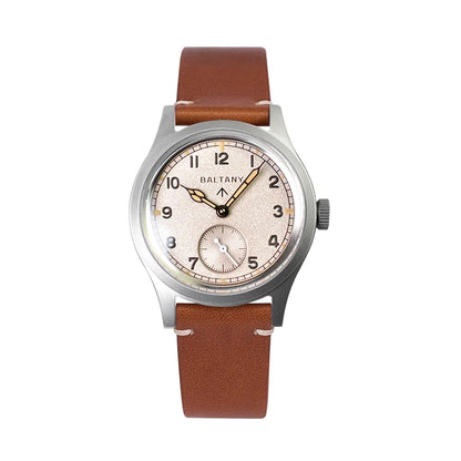 Baltany S2025 36MM D12 Military Watches Man Retro Luminous Stainless Steel Sapphire Crystal Waterproof Automatic Wristwatch