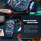 CURREN New Stylish Men's Watches Big Face 48mm Chronograph Dial Sport Quartz Wristwatches Luminous Hands Auto Date