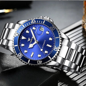 2025 FNGEEN 9001 Luxury Brand Men Watch Steel Tourbillon Skeleton Mechanical Watches Luminous Automatic Date Diamond Wristwatch