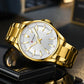 CURREN Classic Simple Stainless Steel Quartz Wristwatches Fashion Brand Men's Watches with Luminous Hands