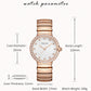 MEGIR Stainless Steel Strap Watches for Women Fashion Casual Quartz Wristwatch Diamond Dial Ladies Dress Clock Reloj Hombre 7010