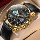 2026 New Men Watch LIGE Fashion Genuine Leather Watch For Men Casual Military Waterproof Luminous Quartz Chronograph Clock Male