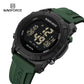 NAVIFORCE Men's Fashion LCD Digital Wristwatch 50m Waterproof Sports Silicone Strap Watches for Man Casual Electronic Male Clock