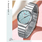 CURREN Luxury Classic Quartz Watch for Women Round Dial with Rhinestones Stainless Steel Bracelet Elegant Dress Wristwatch