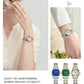 CURREN Ladies Watch with Two-Tone Stainless Steel Bracelet 28mm Dial with Rhinestones Markers Shimmering Shell Dial Elegant Idea