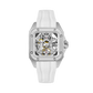 BODERRY Skeleton Watches Men's Square Titanium Automatic Mechanical STORM Luxury Clock 100M Waterproof Mechanical Watch For Men