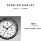 CADISEN 2026 New Men's Watches Luxury Quartz Wrist Watch For Men Canvas Japan VK68 Speed Chronograph Automatic Gift With Box