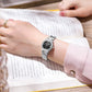 CURREN Fashion Casual Quartz Wristwatches for Women Simple Dress Watch Ladies Stainless Steel Bracelet with Luminous Hands