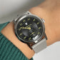 Thinner Designs NEW Pierre Paulin Jumping Hour Men Watch Salmon Dial Automatic St17 Mechanical Watch Vintage Date Window