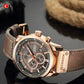 CURREN 8291 Mens Quartz Chronograph Watch Casual Leather Military Sport Fashion Gentleman Wristwatch