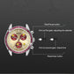 MEGIR Men's Watch Fashion Canvas Sports Wristwatch Waterproof Quartz Military Chronograph Date 24-hour Display Reloj Hombre 2247