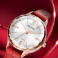 MEGIR Luxury Woman Wristwatch Elegant Waterproof Leather Strap Female Quartz Watches Diamond Dress Clock Gifts for Ladies 4213