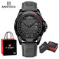 Top Brand NAVIFORCE Male Fashion Luxury WristWatch Men Quartz Watch Sports Shockproof Waterproof Leather Casual Package Gifts