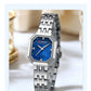 CURREN Luxury Minimalist Women's Watch with Stainless Steel Bracelet Elegant Dress Quartz Wristwatches with Shell Dial