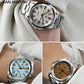San Martin 39mm Gada Fashion Men Dress Watch Orange Luminous NH35 Automatic Mechanical Business Watches Waterproof  SN0129 Reloj