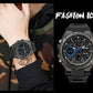 SANDA 6008 Wristwatches Waterproof Swimming Military Watch Men Sports Watches Dual Display Analog Digital LED Electronic Quartz
