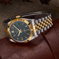 Baltany S4102 Business Man Automatic Mechanical Wristwatch 36mm Linen Dial Engine Turned Bezel NH35 Luxury Dress Watch For Man
