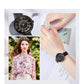 MEGIR Luxury Women Watches Fashion Ladies Quartz Watch Clock Stainless Steel Waterproof Female Watch Relogio Feminino 7014