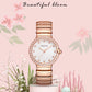 MEGIR Stainless Steel Strap Watches for Women Fashion Casual Quartz Wristwatch Diamond Dial Ladies Dress Clock Reloj Hombre 7010