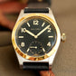 Baltany Bubbleback Dress Watches Subdial IPG Bezel Leather Gold Hands Sapphire Crystal Stainless Steel VD78 Quartz Wristwatches