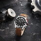 MEGIR Casual Watches Men Luxury Brand Military Sport Watch Leather Wristwatch Luminous Quartz Chronograph Calendar Clock 2156
